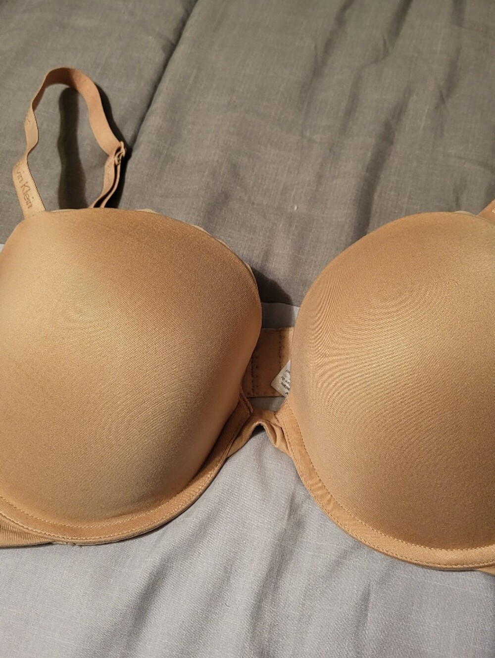 Calvin Klein Nude T-Shirt Bra - Beige 36D